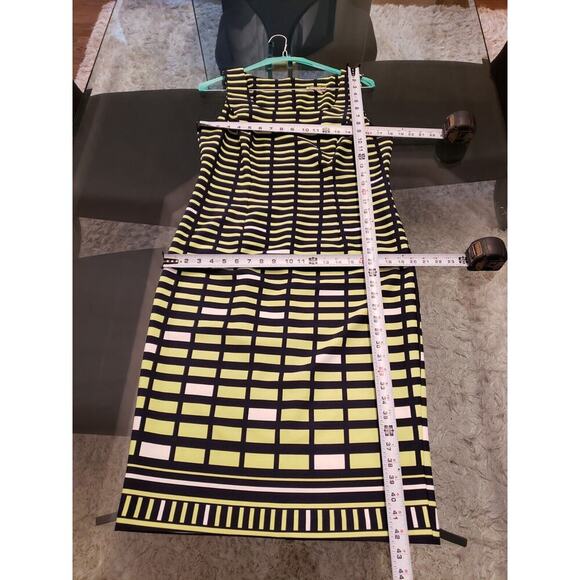 Maya Brooke Women's Multicolor Round Neck Sleeveless Knee Length Dress Size 12 - Picture 12 of 14